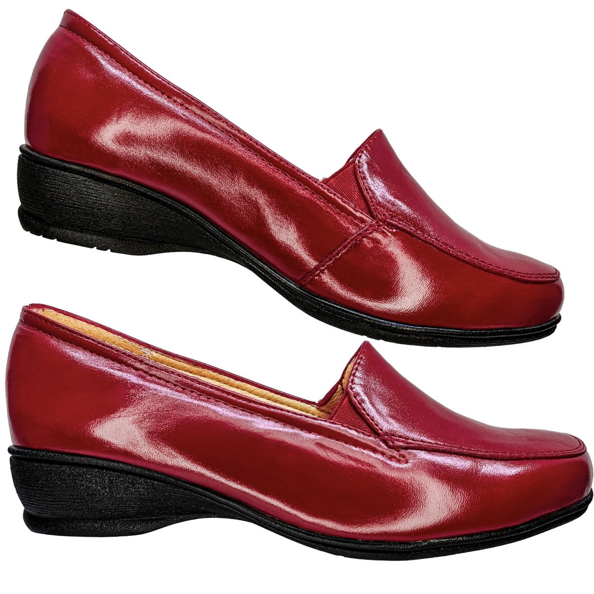 Foto 3 | Zapato de Piel de Borrego Enco Footwear Confort R64-1 Rojo