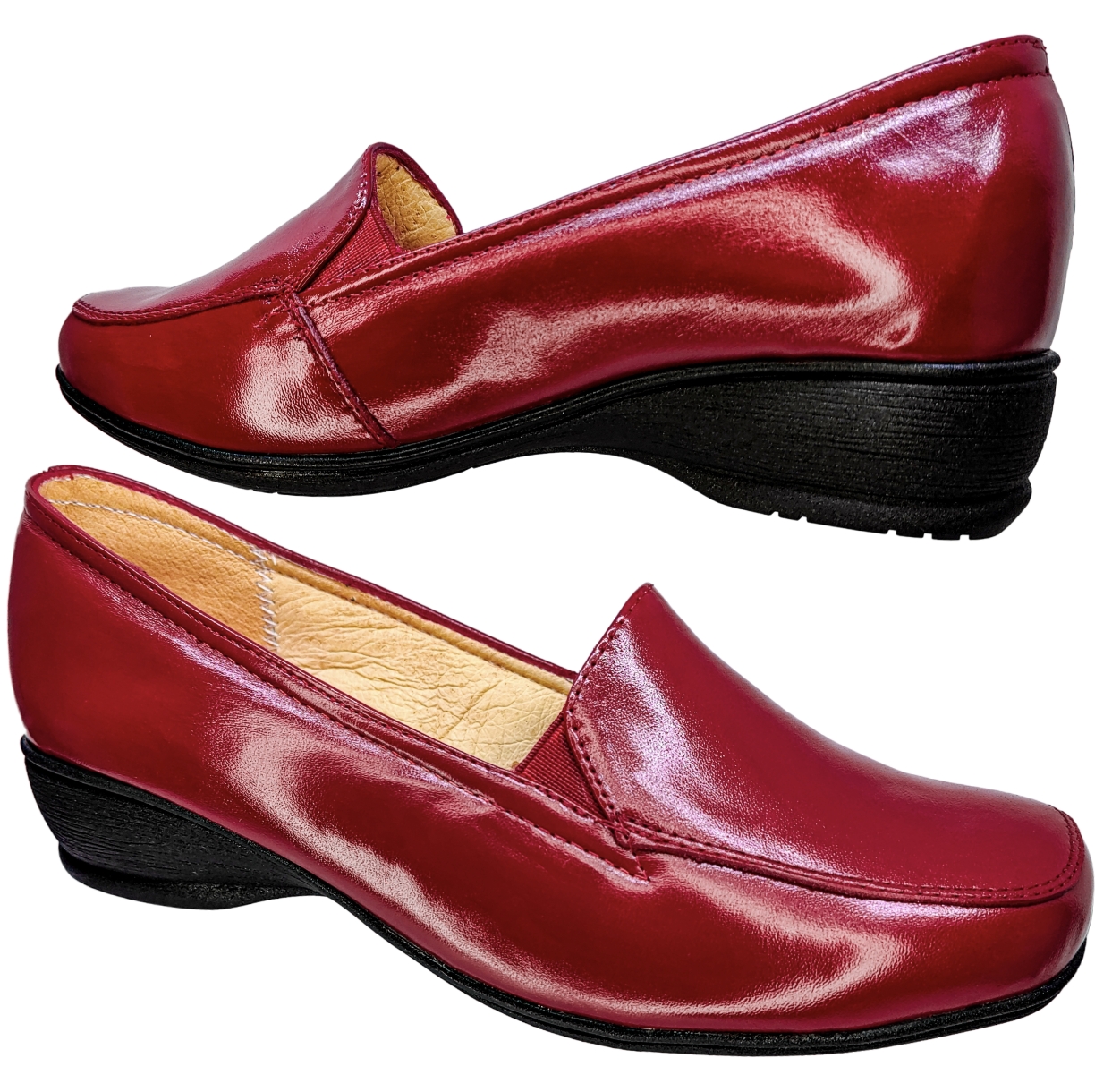 Foto 4 | Zapato de Piel de Borrego Enco Footwear Confort R64-1 Rojo