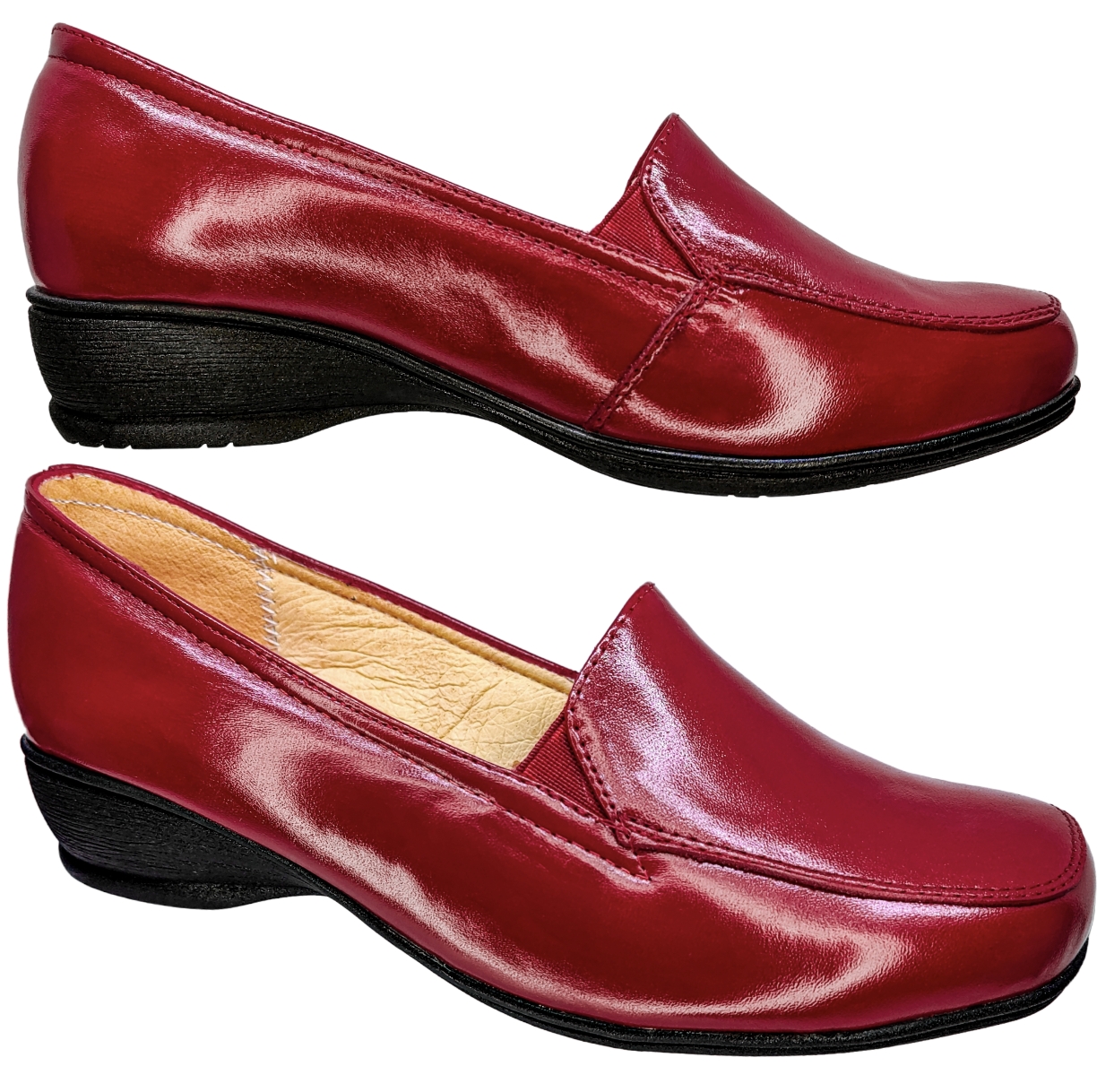 Foto 5 | Zapato de Piel de Borrego Enco Footwear Confort R64-1 Rojo