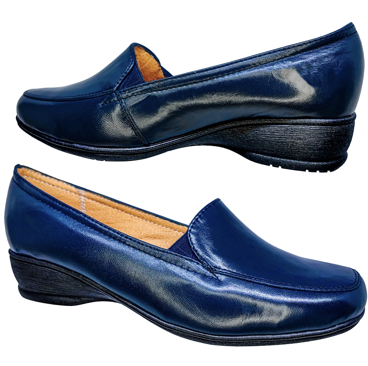 Foto 4 | Zapato Confort Enco Footwear Azules para Mujer