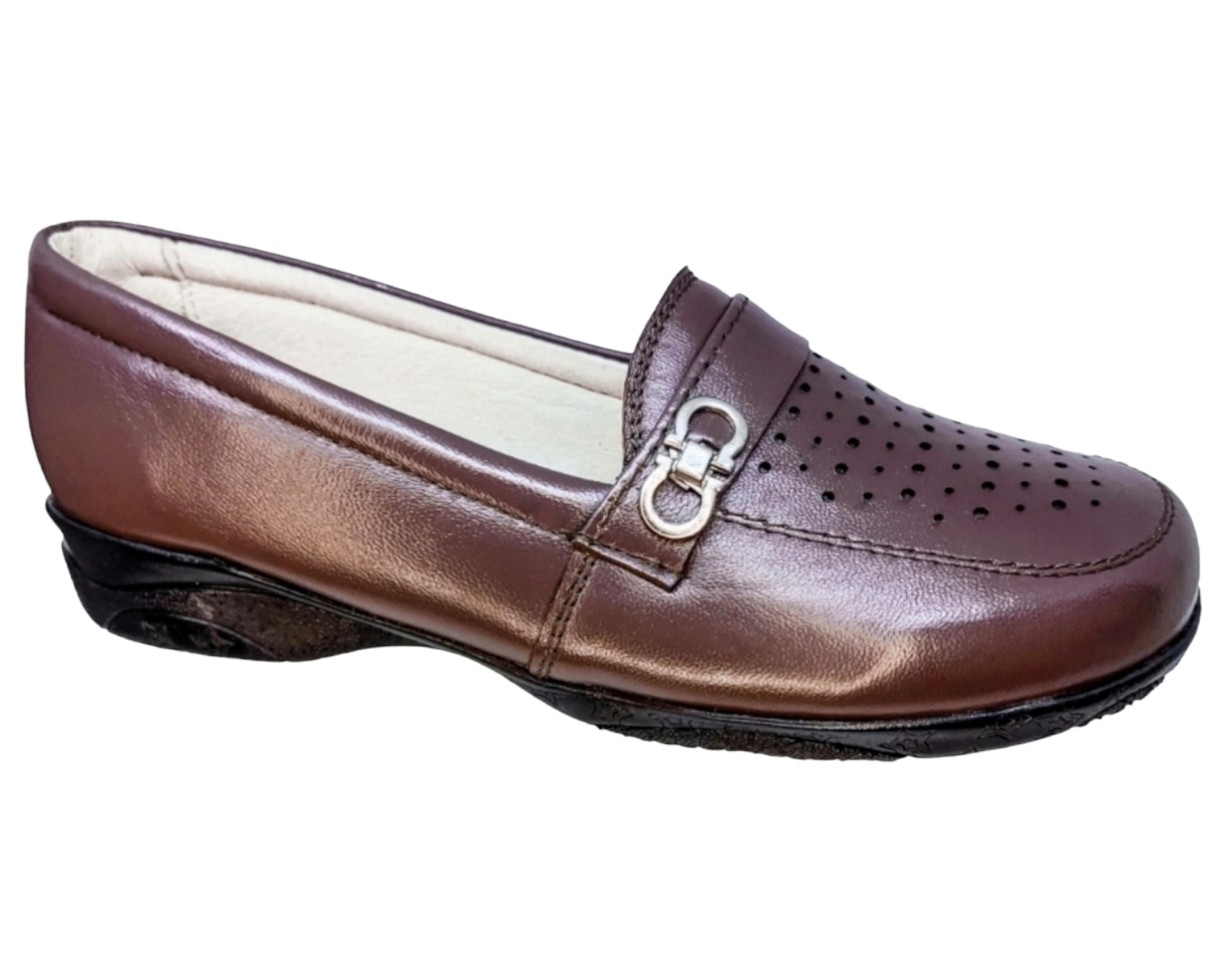 Foto 1 | Zapato Casual de Piel Enco Footwear MD094-1 Marrones para Mujer