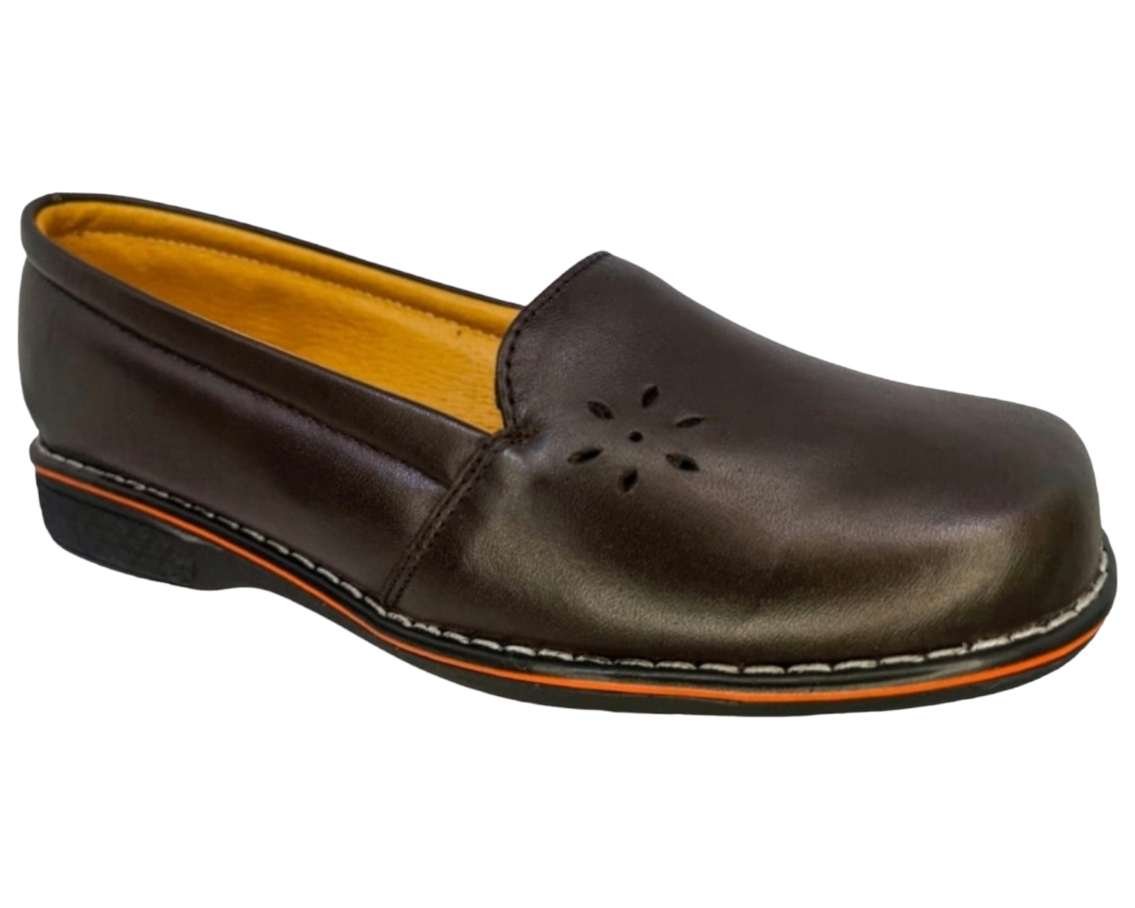 Zapato Confort de Piel Enco Footwear Café