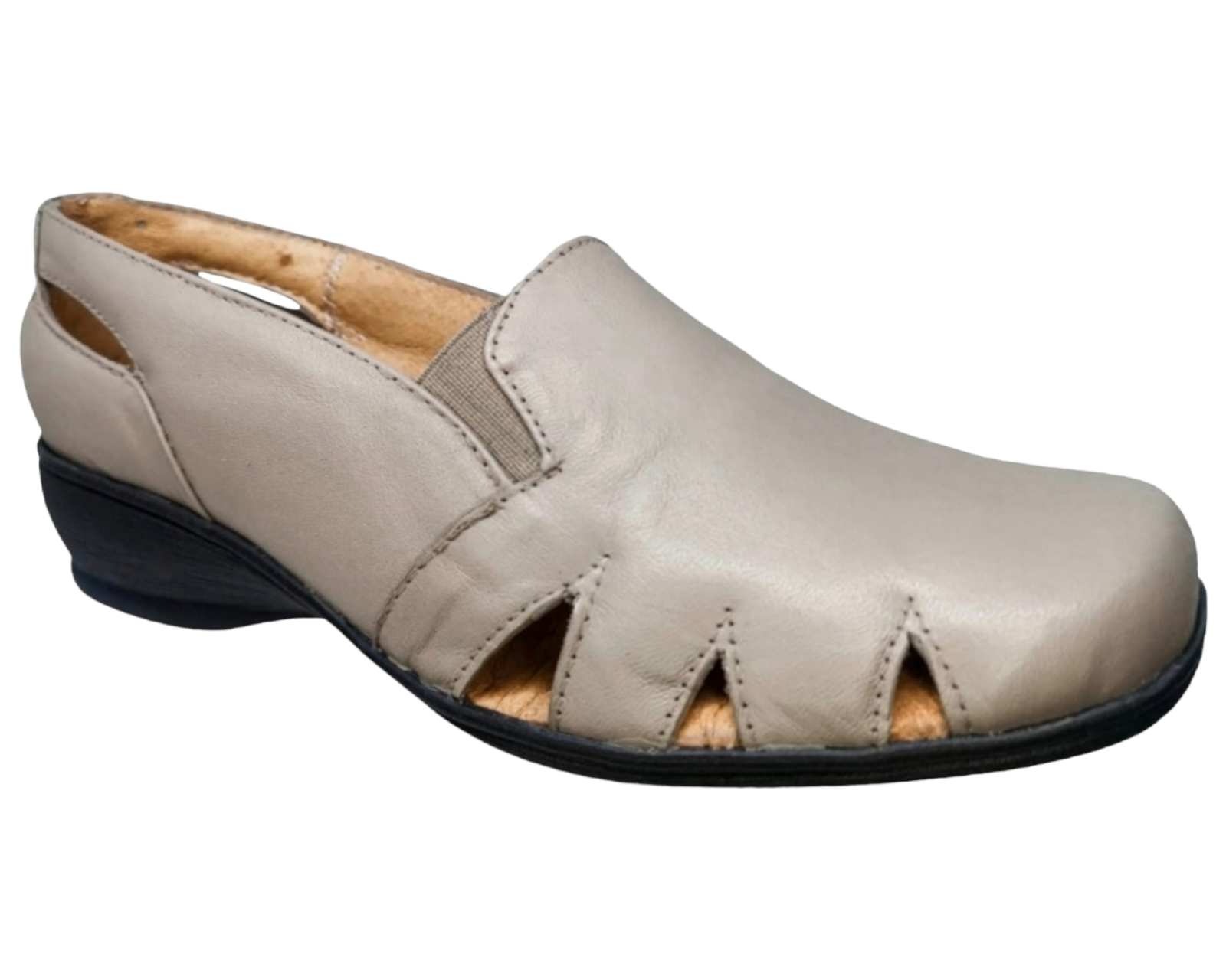 Foto 2 pulgar | Sandalias de Piel Confort Enco Footwear MD766-01 Beige para Mujer