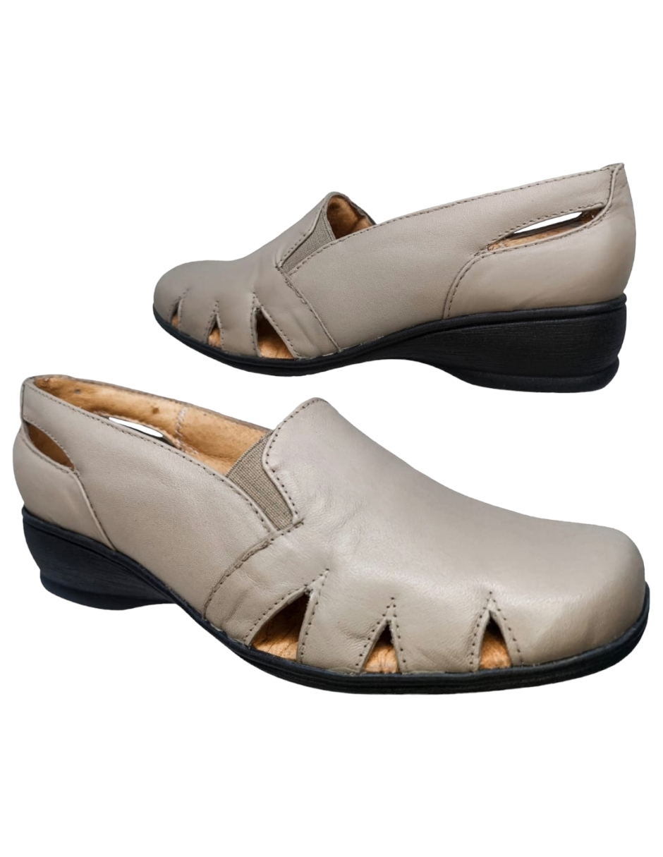 Foto 3 pulgar | Sandalias de Piel Confort Enco Footwear MD766-01 Beige para Mujer