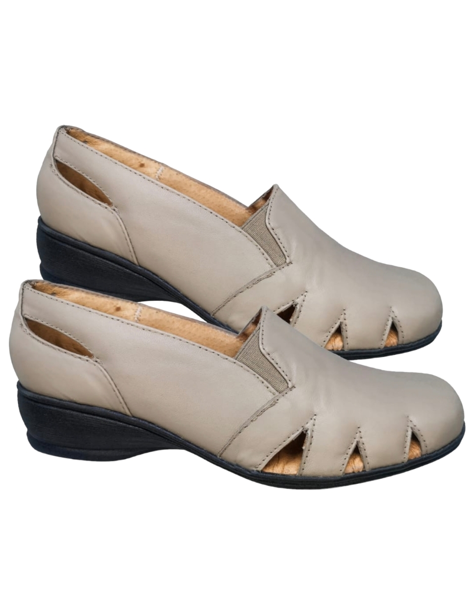 Foto 5 pulgar | Sandalias de Piel Confort Enco Footwear MD766-01 Beige para Mujer