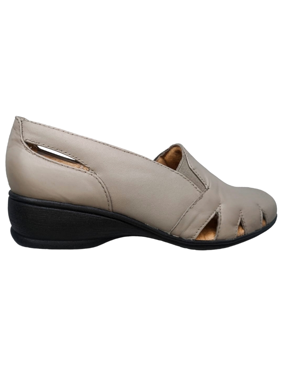 Foto 6 pulgar | Sandalias de Piel Confort Enco Footwear MD766-01 Beige para Mujer