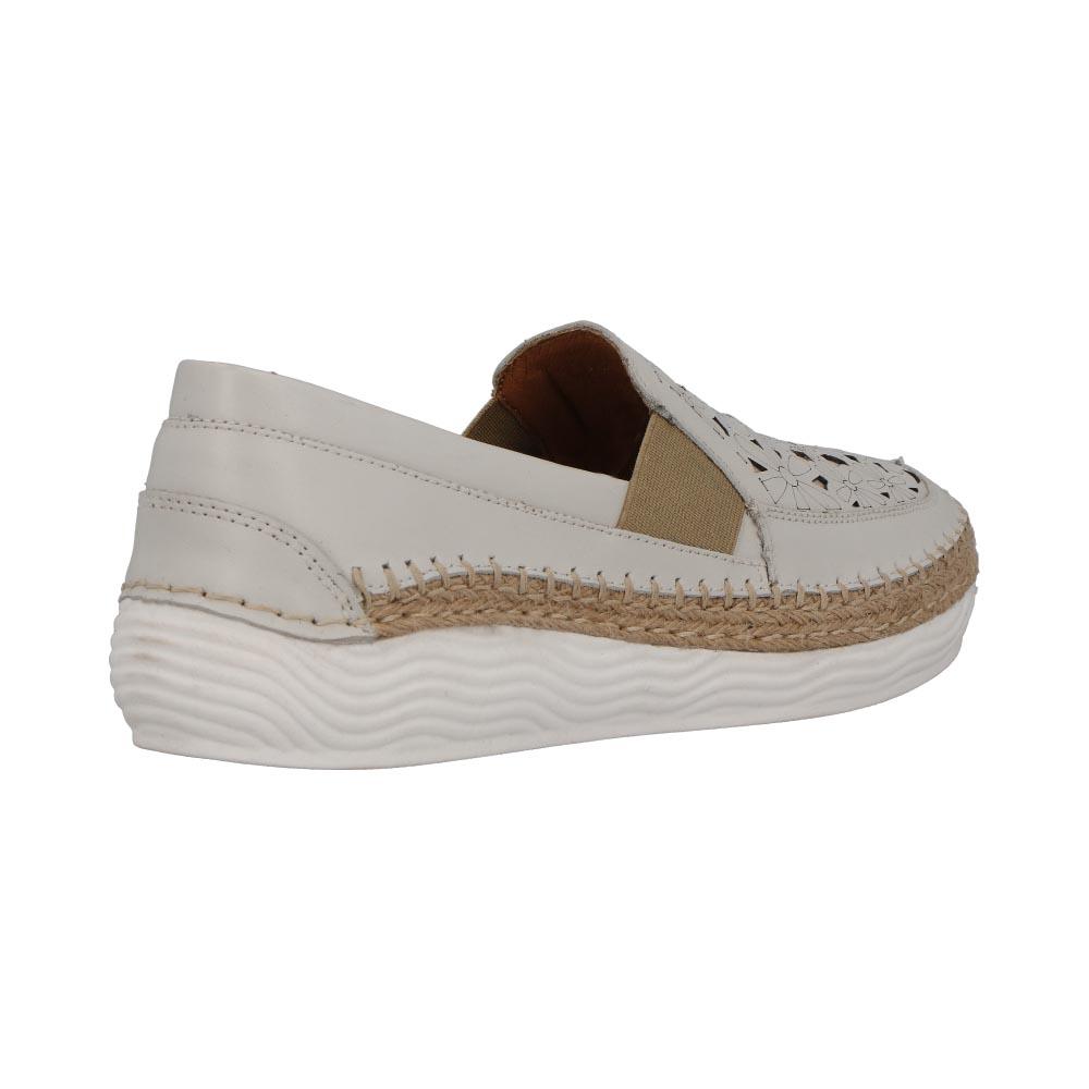 Foto 2 | Mocasines de Piel Lobo Solo Beige para Mujer