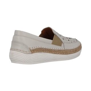Foto 2 | Mocasines de Piel Lobo Solo Beige para Mujer