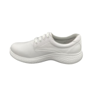 Foto 4 | Zapato de Enfermera Parbal Blancos de Piel Cómodos Ligeros 2110 para Mujer