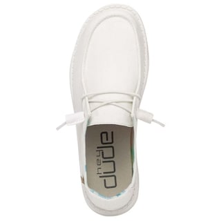 Foto 3 | Zapatos Hey Dude Wendy Silk Blancos 121410211 para Mujer
