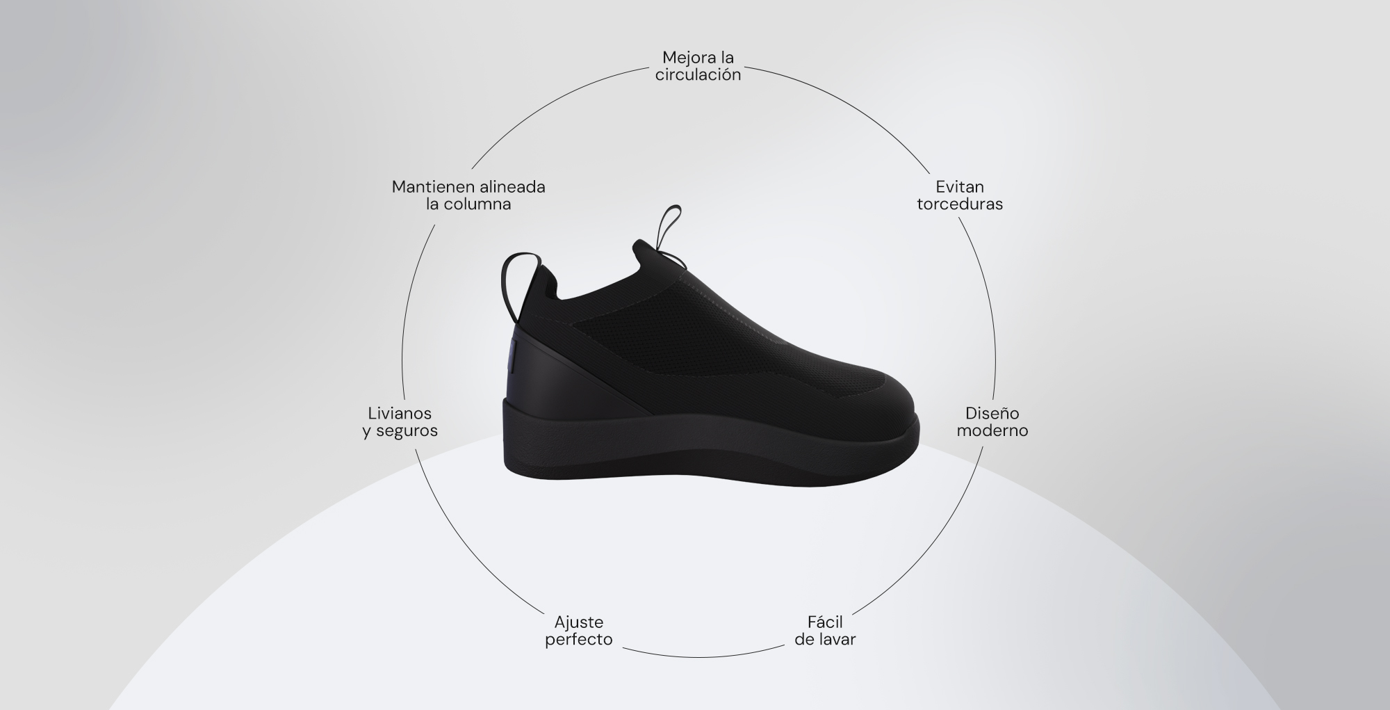 Foto 4 | Tenis Confort Step Negros con Tecnología Hexatec Unisex