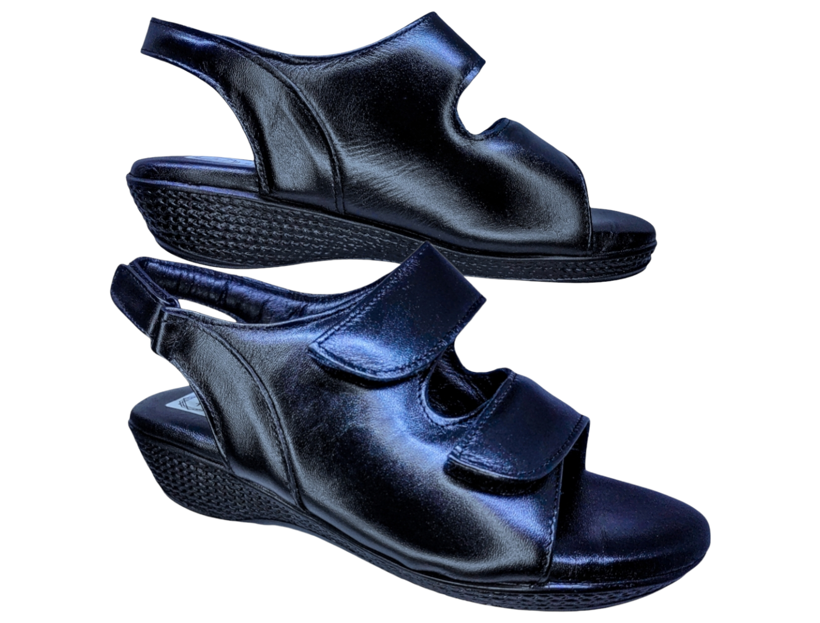 Foto 4 | Sandalias de Piel Enco Footwear Negras para Mujer