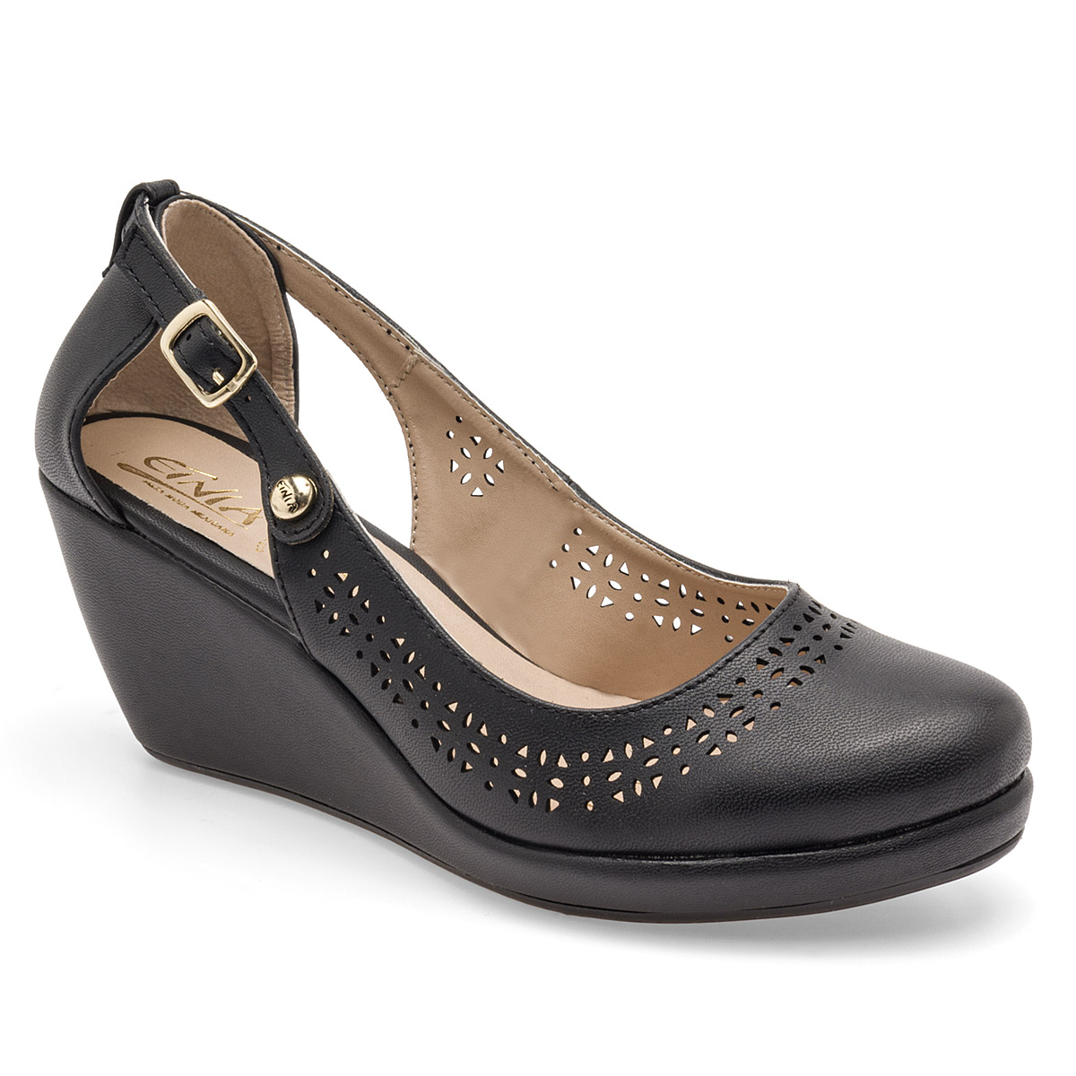 Foto 2 pulgar | Zapatos Confort Etnia para Mujer Negros