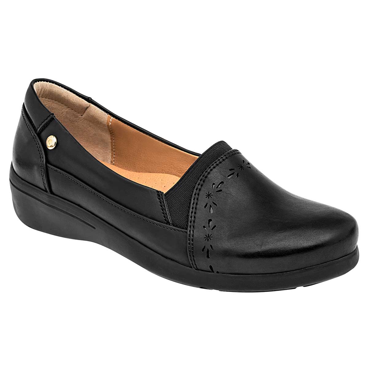 Mora Confort Zapato De Horma Cómoda Para Mujer Negro, Código 109040-1