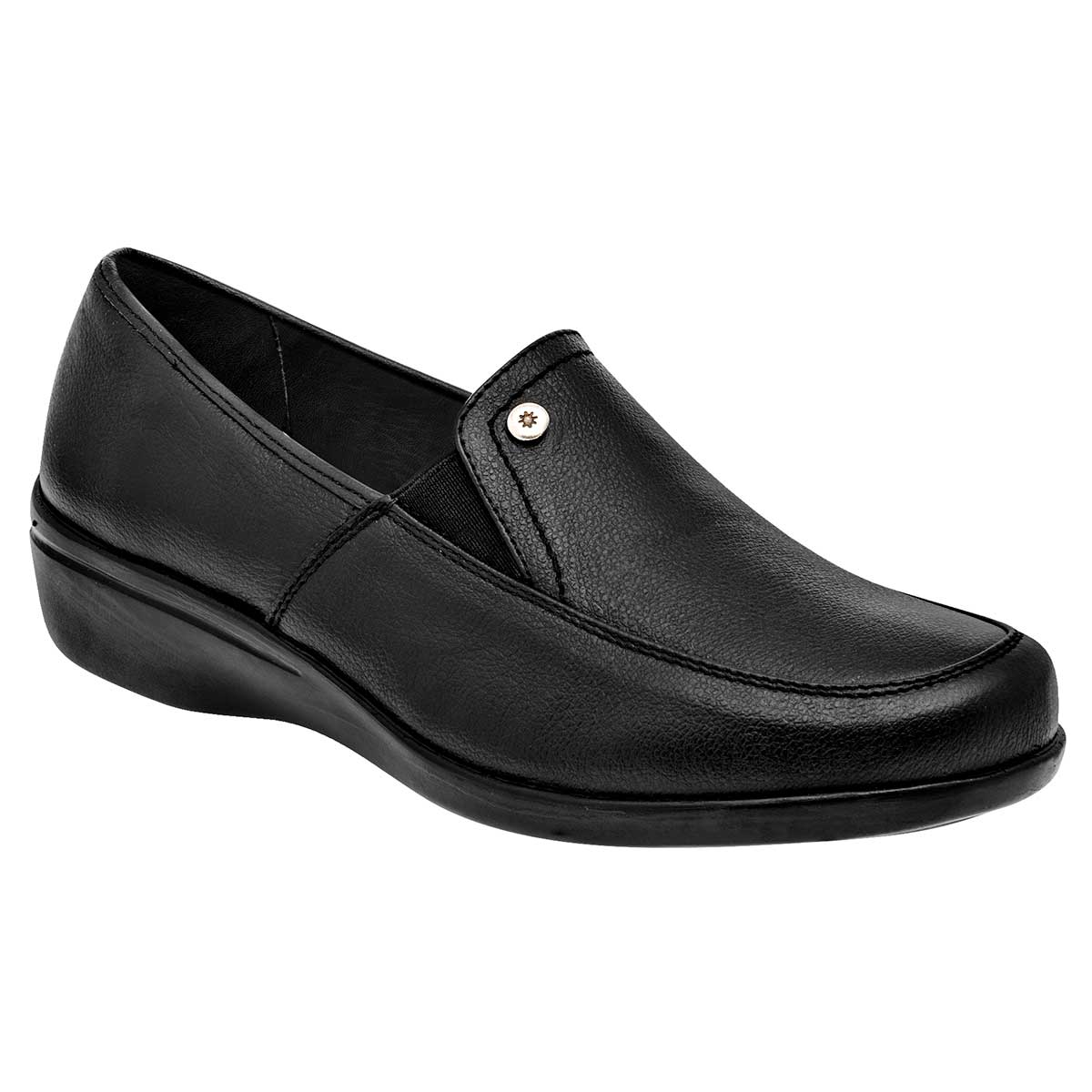 Foto 1 | Mora Confort Zapato De Horma Cómoda Para Mujer Negro, Código 102297-1