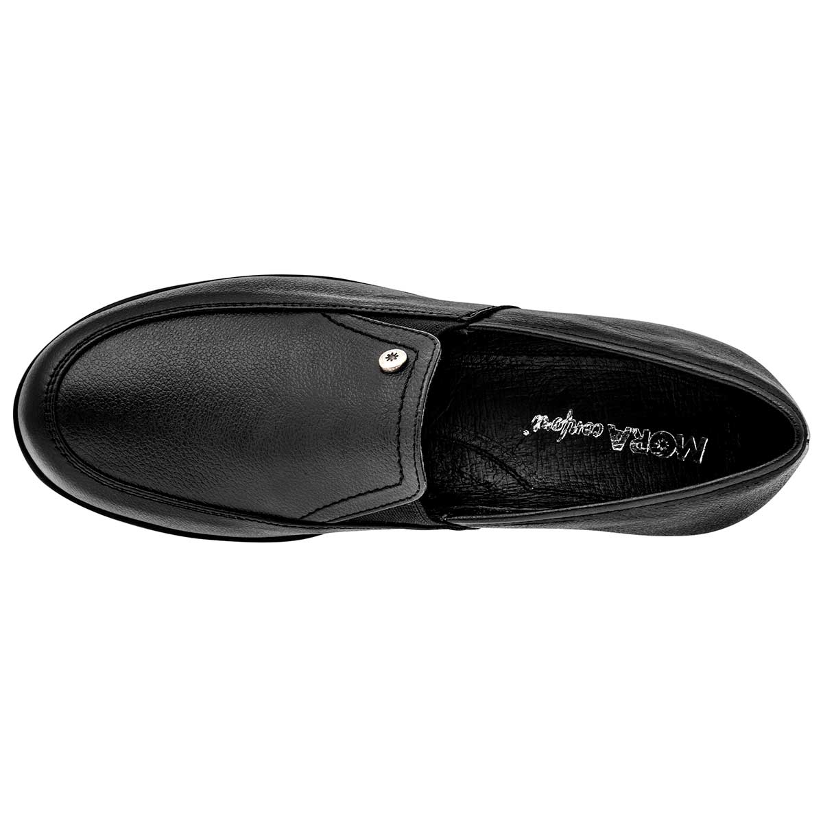 Foto 2 | Mora Confort Zapato De Horma Cómoda Para Mujer Negro, Código 102297-1