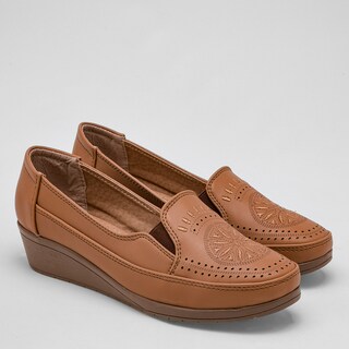 Foto 2 | Rumores Zapato De Horma Cómoda Para Mujer Camel, Código 121743-e