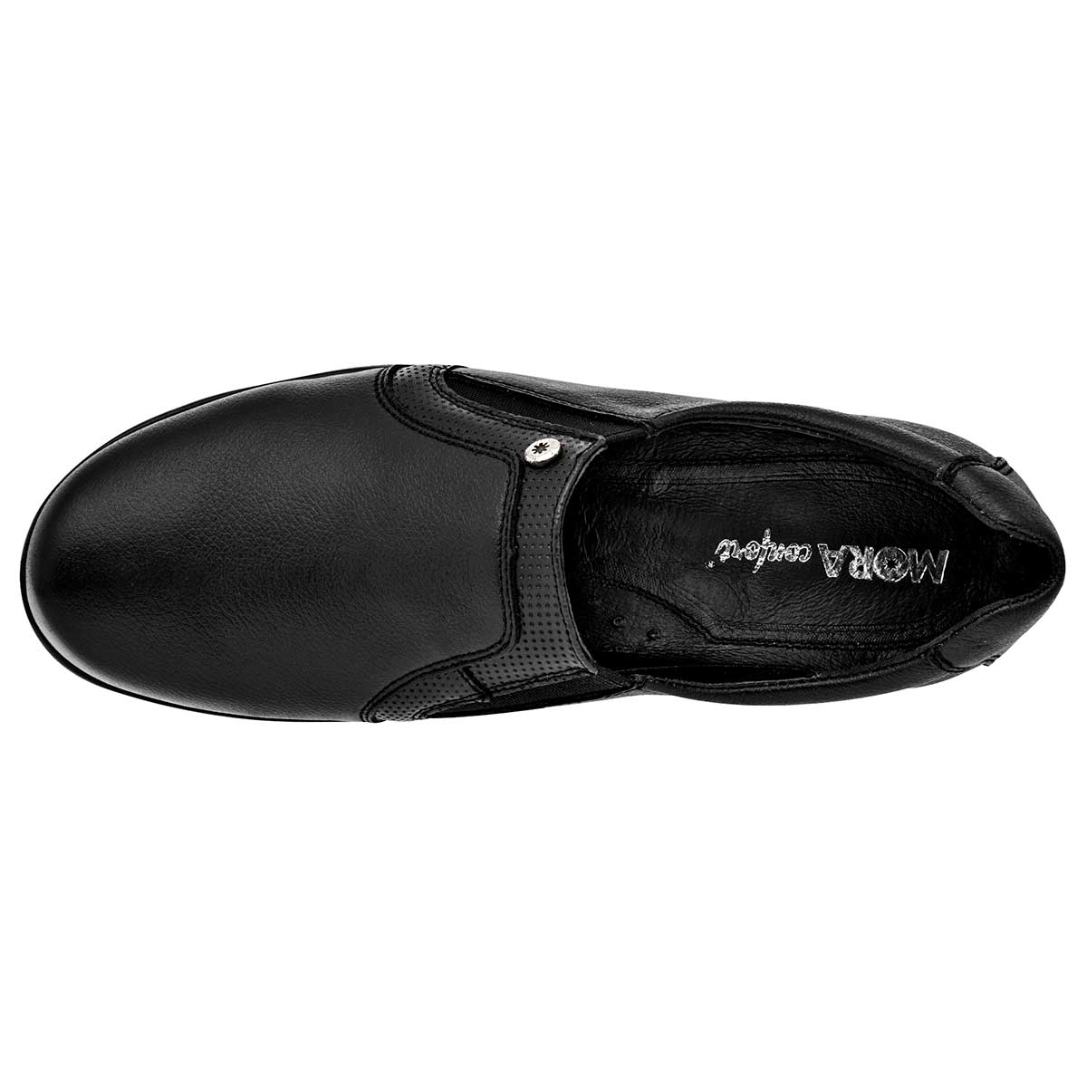 Foto 3 pulgar | Mora Confort Zapato De Horma Cómoda Para Mujer Negro, Código 102296-1