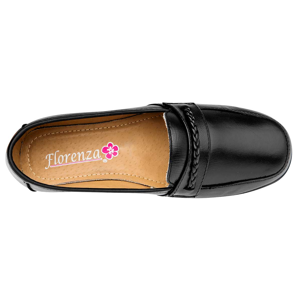 Foto 3 pulgar | Florenza Zapato De Horma Cómoda Para Mujer Negro, Código 78261-1