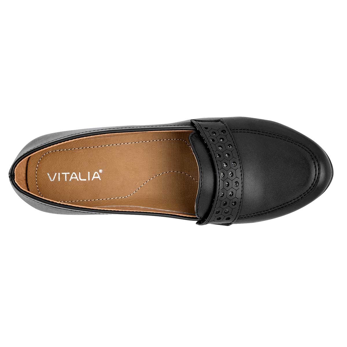 Foto 3 pulgar | Zapatos Confort Vitalia para Mujer Negros