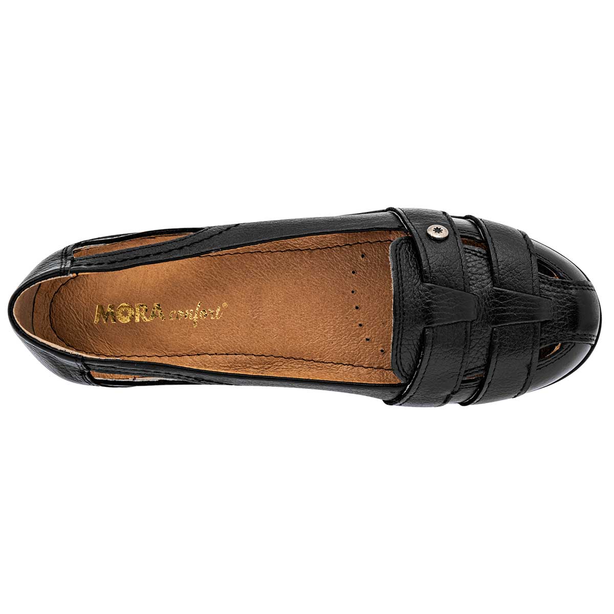 Foto 3 pulgar | Zapato Mora Confort De Horma Cómoda Negro Código 102193-1 para Mujer