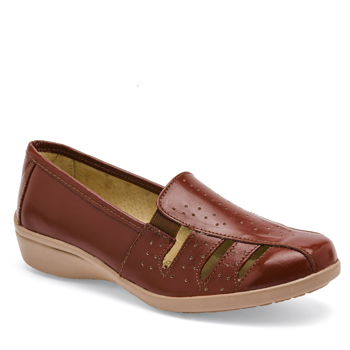 Foto 2 pulgar | Zapato Mora Confort De Horma Cómoda Camel Código 102276-1 para Mujer