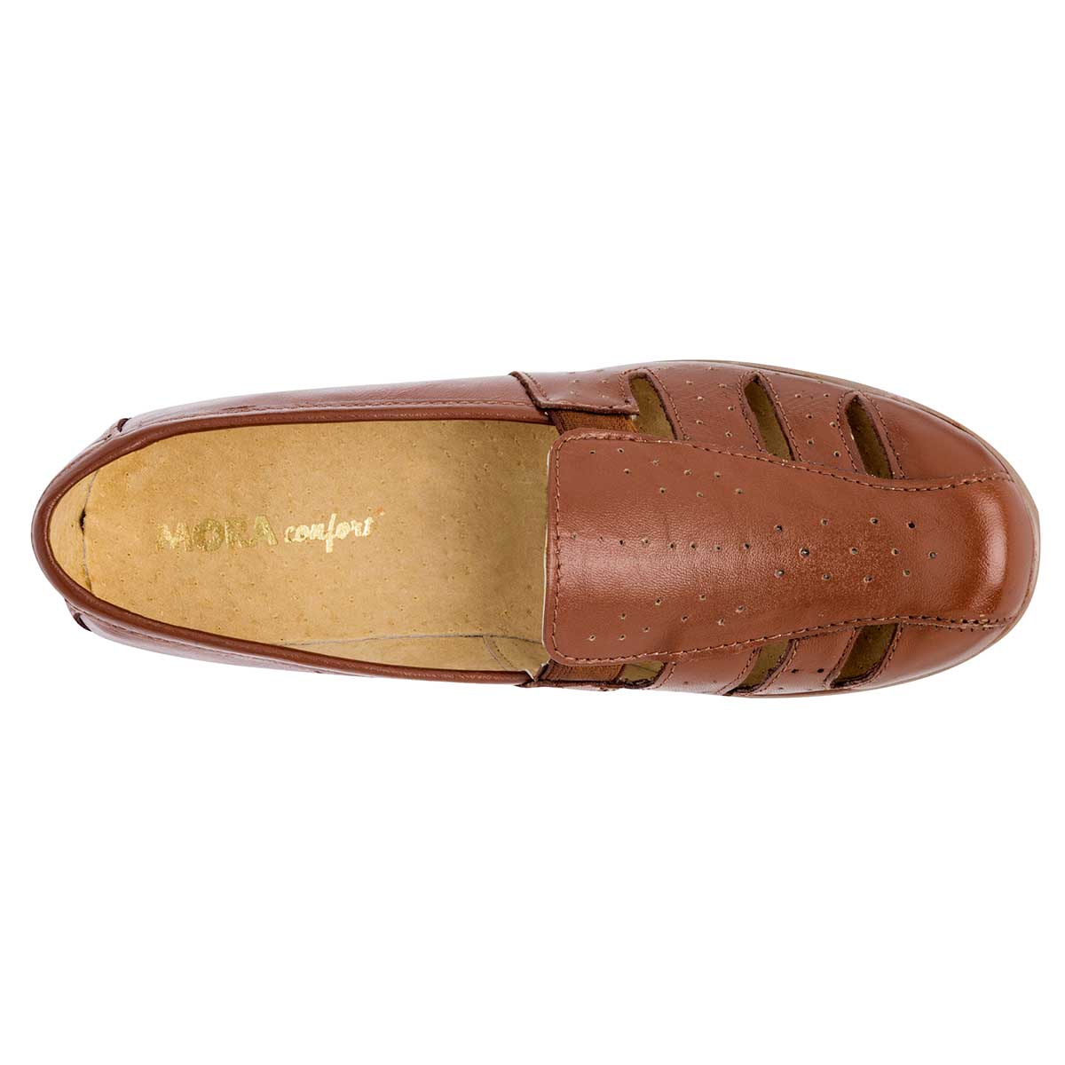 Foto 3 pulgar | Zapato Mora Confort De Horma Cómoda Camel Código 102276-1 para Mujer