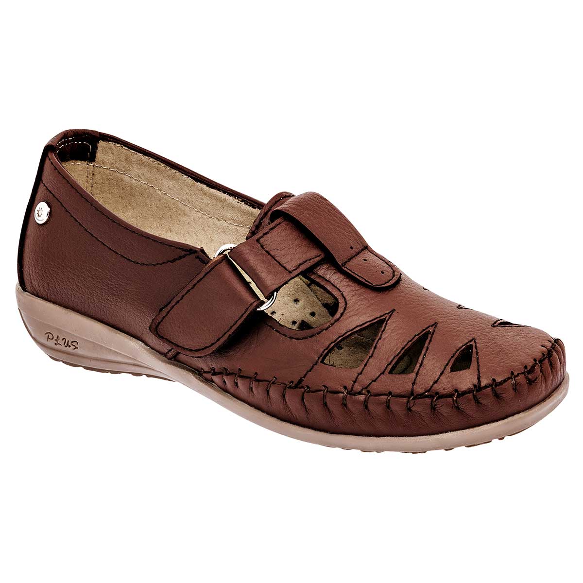 Zapato Mora Confort De Horma Cómoda Café Código 102287-1 para Mujer