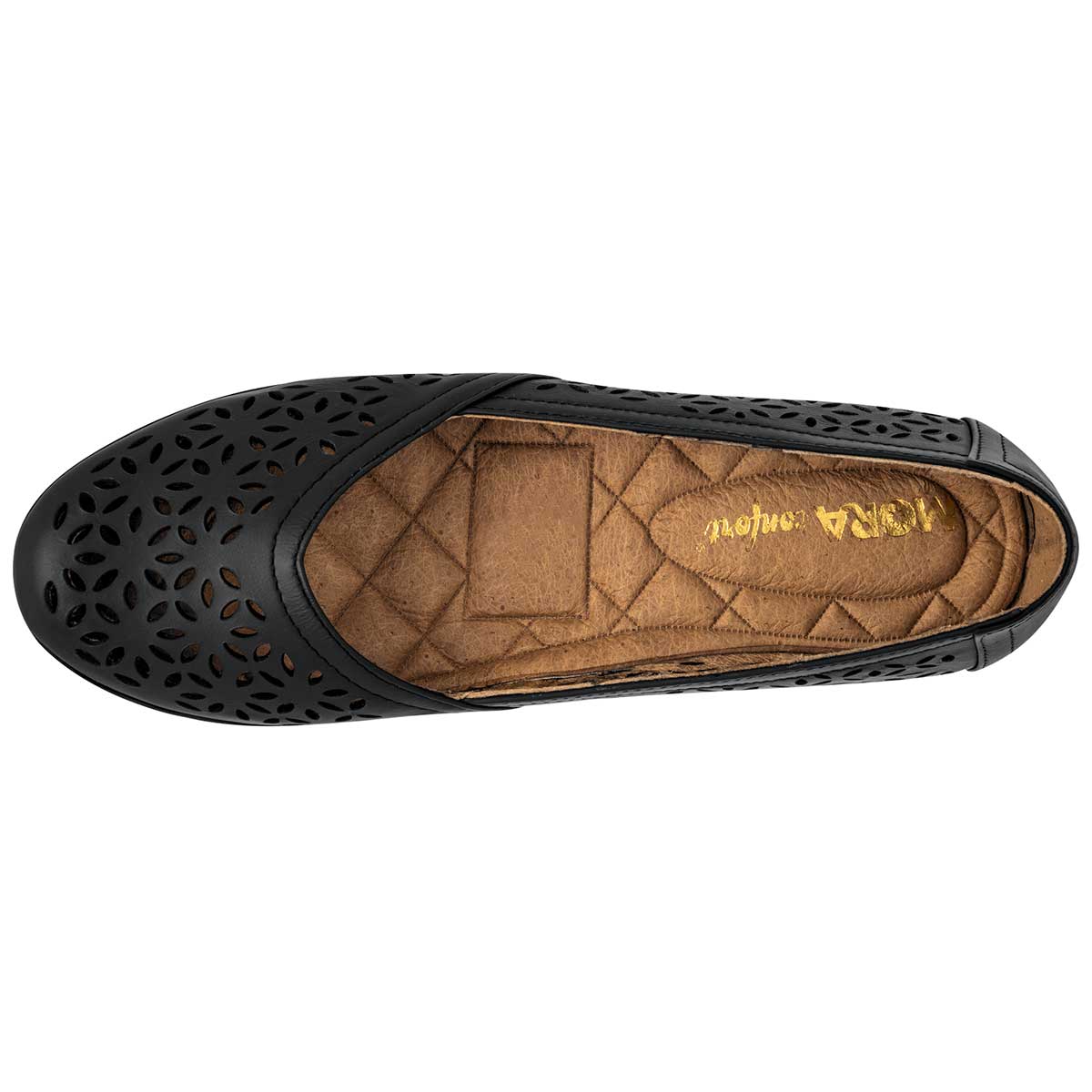 Foto 3 pulgar | Zapato De Horma Mora Confort Cómoda Negro Código 102301-1 para Mujer