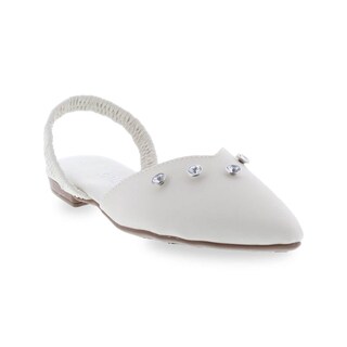 Foto 2 | Mules para Mujer Beira Rio Romina Crys Blancos