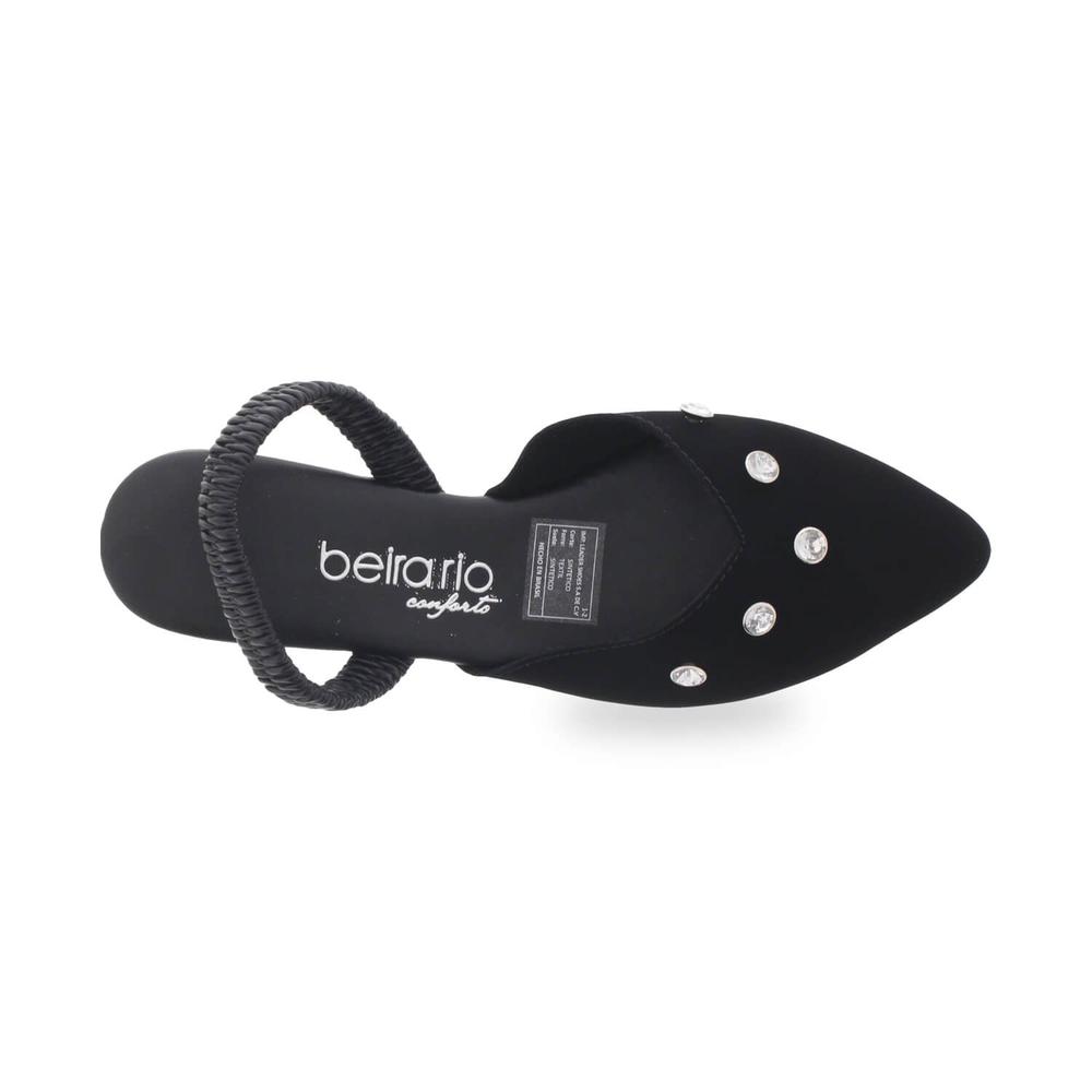 Foto 4 pulgar | Sandalias Beira Rio Romina Crys Negras para Mujer