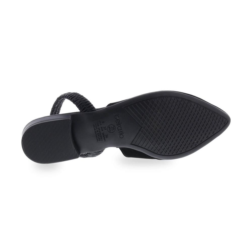 Foto 5 pulgar | Sandalias Beira Rio Romina Crys Negras para Mujer