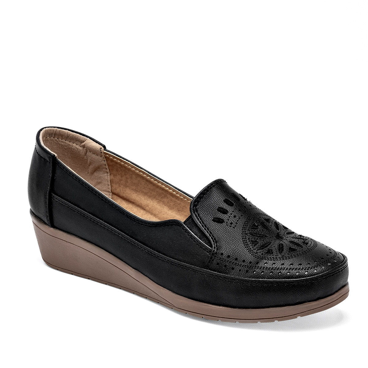 Zapato de Horma Cómoda Rumores Negros para Mujer