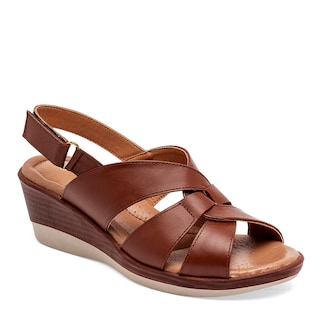Foto 1 | Sandalias Confort Cruz Shoes Camel para Mujer