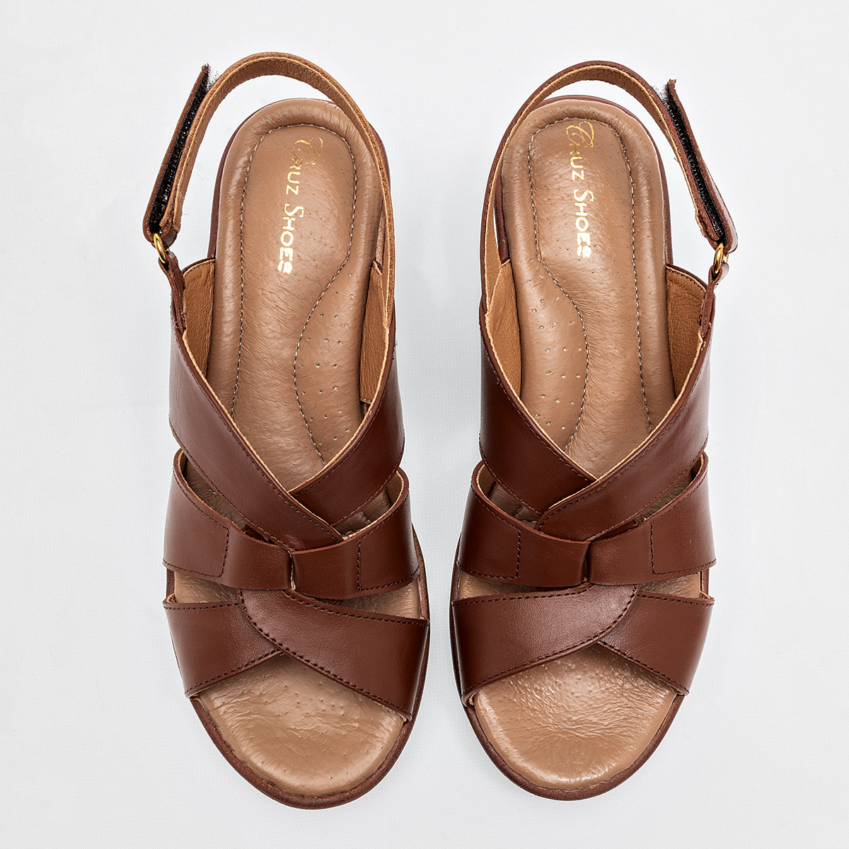 Foto 4 pulgar | Sandalias Confort Cruz Shoes Camel para Mujer
