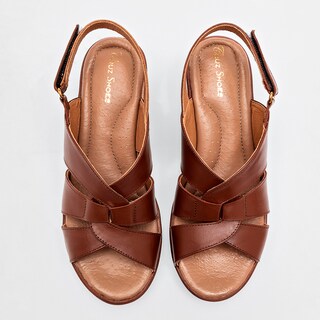 Foto 3 | Sandalias Confort Cruz Shoes Camel para Mujer