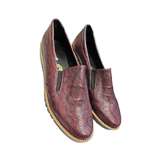 Foto 5 | Zapatos David Serrano Tintos para Mujer