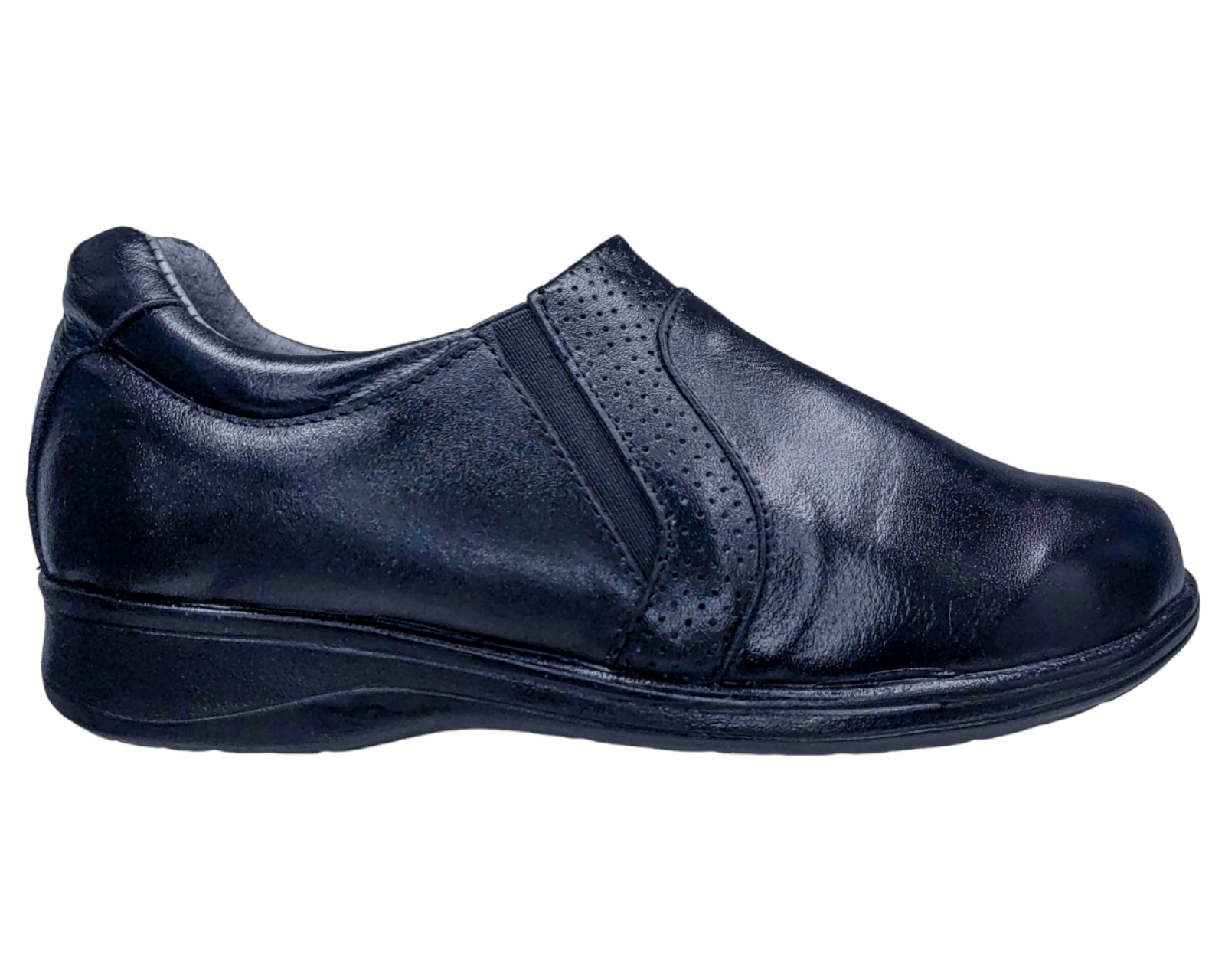 Foto 2 | Zapatos Casuales Enco Footwear Negros Piel Borrego para Diabético Confort para Mujer