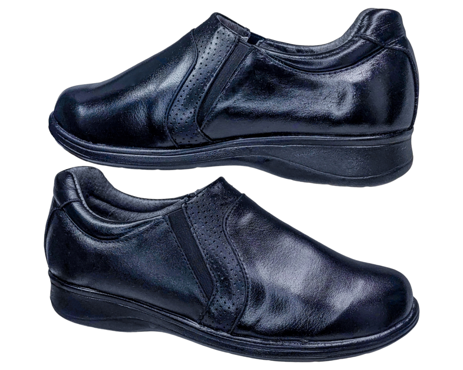 Foto 4 | Zapatos Casuales Enco Footwear Negros Piel Borrego para Diabético Confort para Mujer