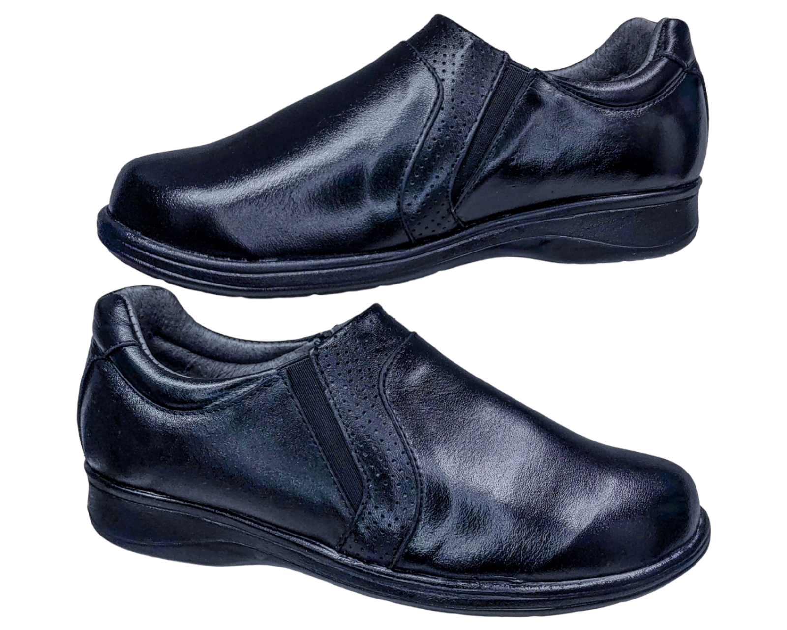 Foto 7 pulgar | Zapatos Casuales Enco Footwear Negros Piel Borrego para Diabético Confort para Mujer