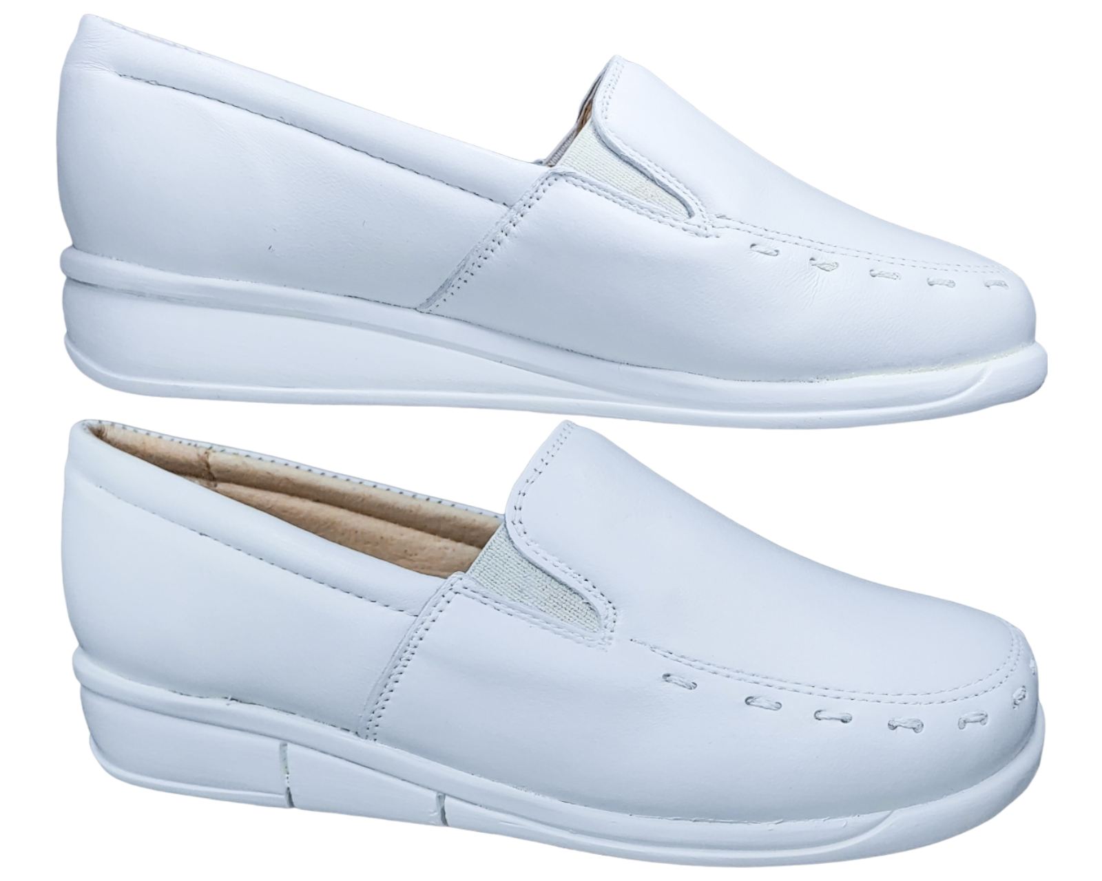 Foto 4 pulgar | Zapatos de Enfermería Enco Footwear para Mujer Blanco