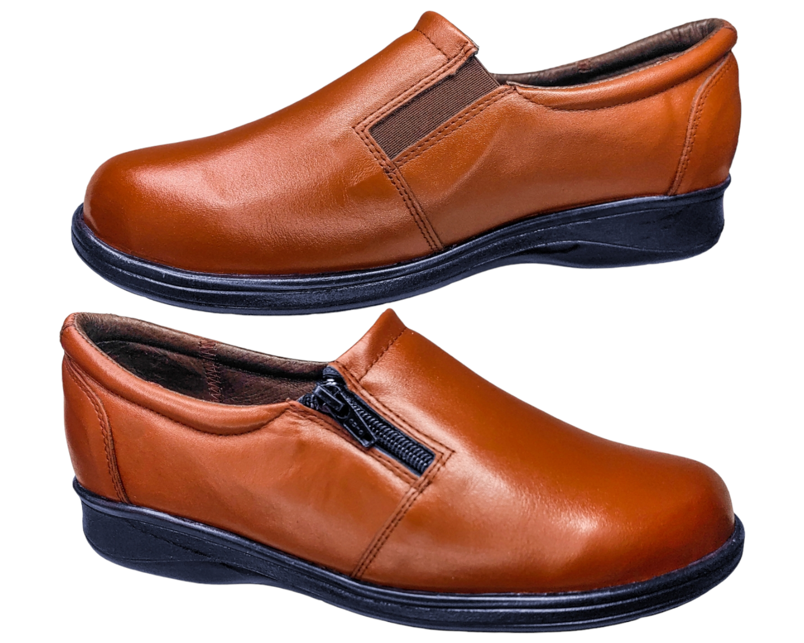 Foto 4 pulgar | Zapatos Casuales de Piel Confort Naranja