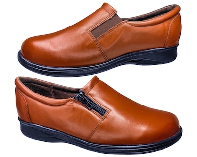 Foto 3 | Zapatos Casuales de Piel Confort Naranja