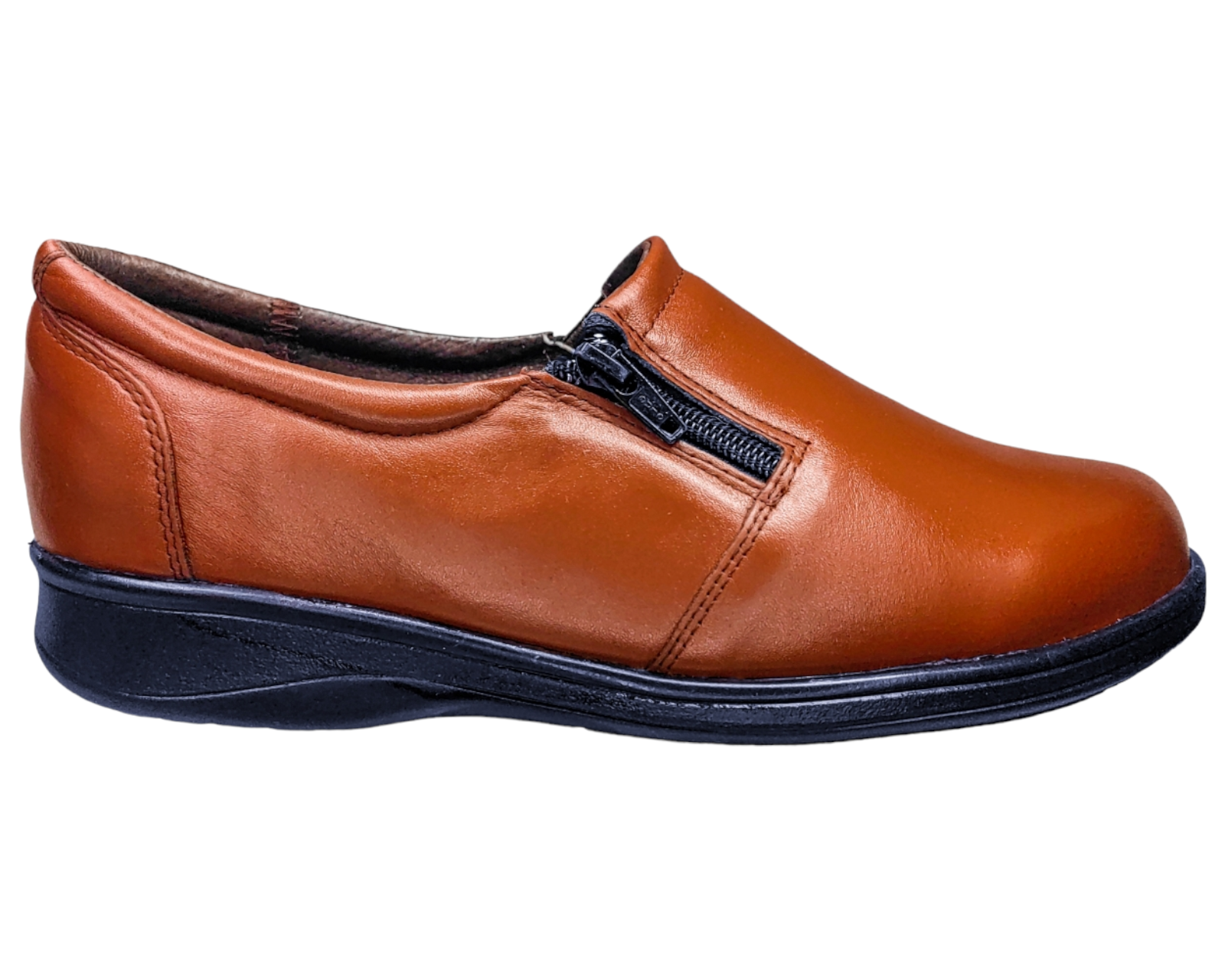 Foto 7 pulgar | Zapatos Casuales de Piel Confort Naranja