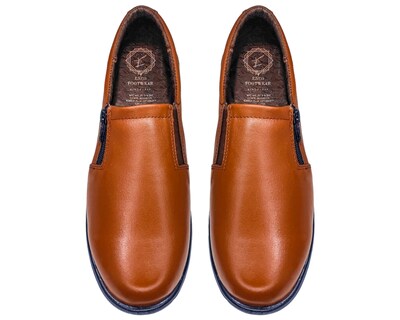Foto 8 | Zapatos Casuales de Piel Confort Naranja