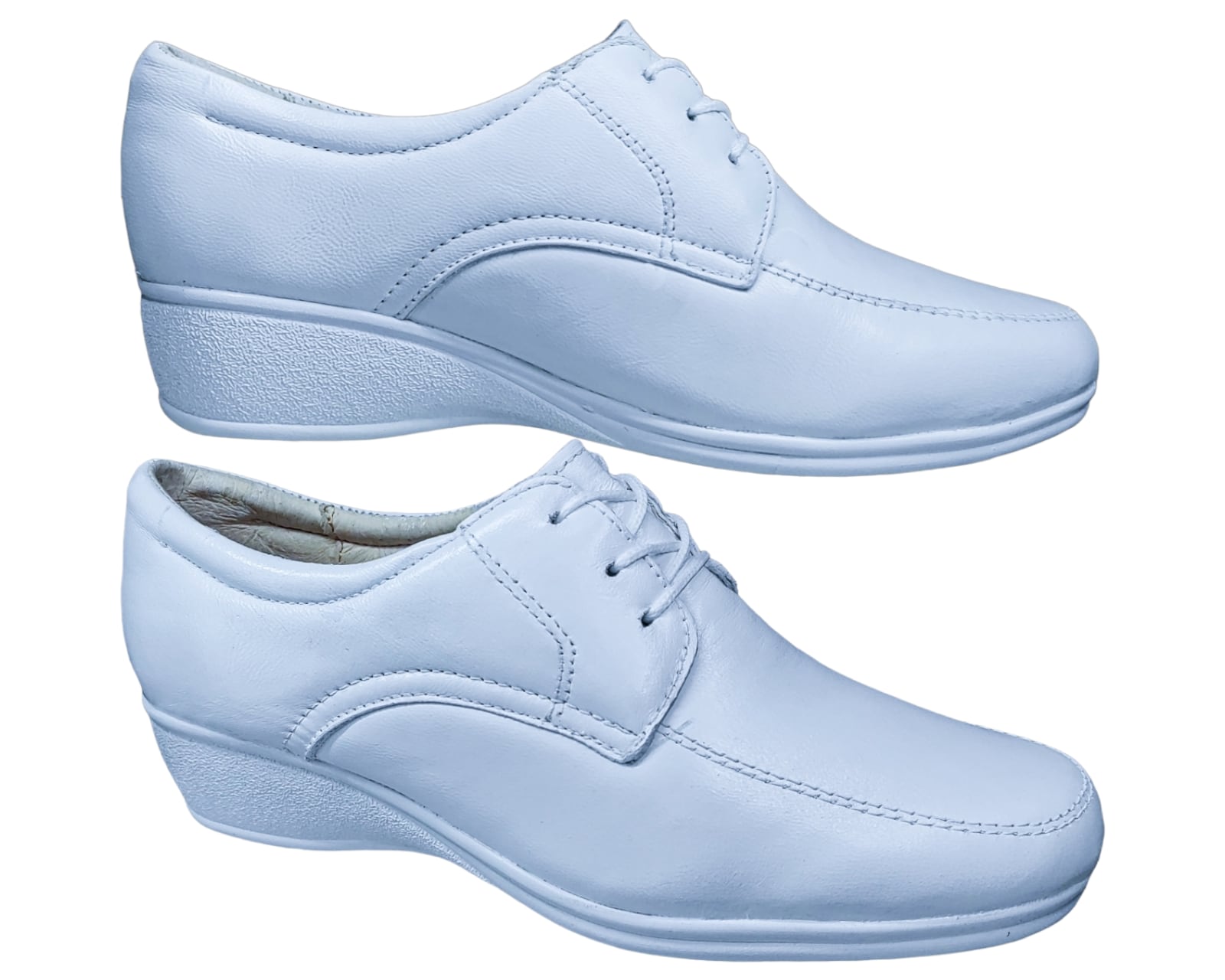 Zapato flexi fashion blanco enfermera coppel