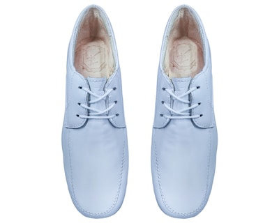 Foto 7 | Zapatos de Enfermería de Piel en Blanco para Mujer