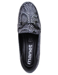 Foto 4 | Zapato Manet De Piel Con Media Cuña