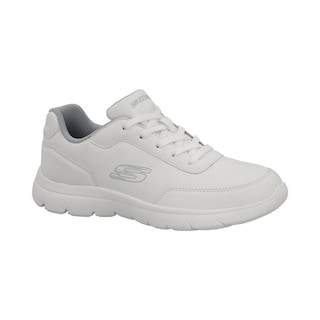 Foto 2 | Tenis Skechers Deportivos Mujer Original Dama Memory Foam Blanco