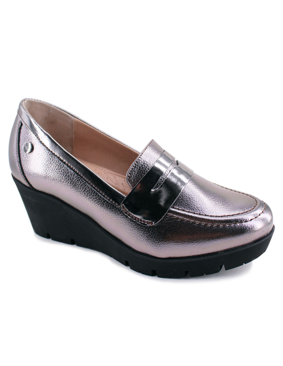 Foto 2 pulgar | Zapatos Manet Piel con Plataforma
